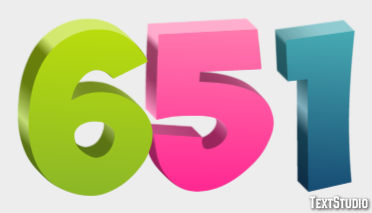651 テキスト効果