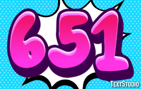 651 テキスト効果