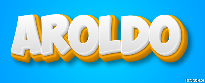 Aroldo Текстовый эффект