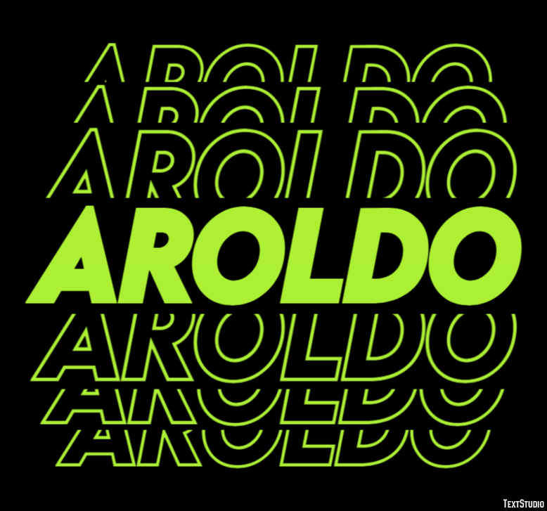 Aroldo Текстовый эффект