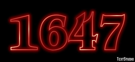 1647 Эффект текста