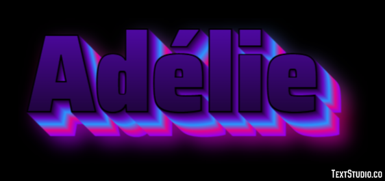 Adélie Effet de texte