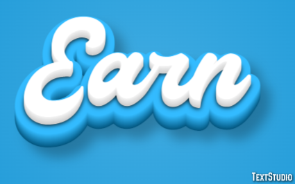 Earn Text Effect