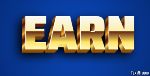 Earn Efecto de Texto