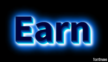 Earn Efecto de Texto