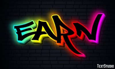 Earn Text Effect