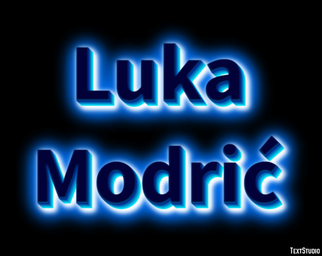 Luka Modrić Effetto testo