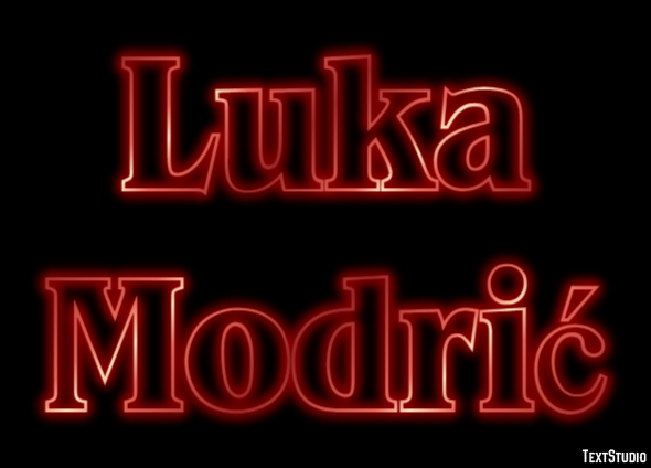 Luka Modrić Effetto testo