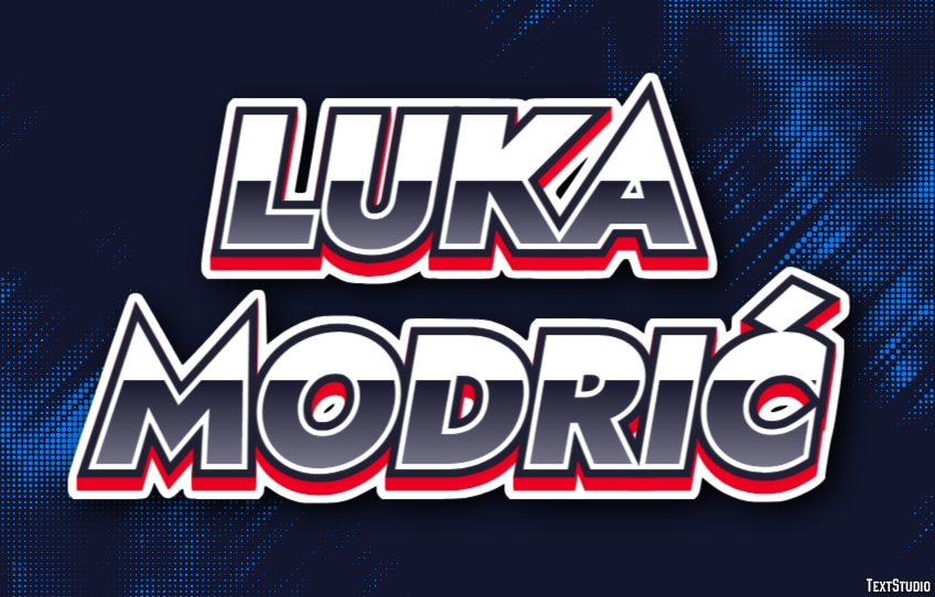 Luka Modrić Effetto testo