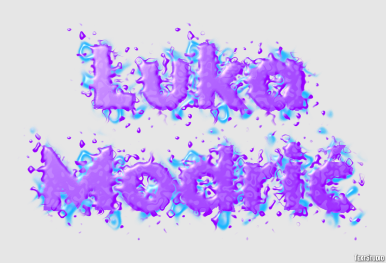 Luka Modrić Text Effect