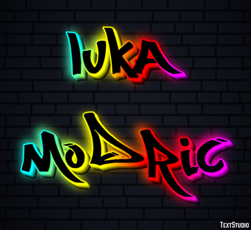 Luka Modrić Effetto testo