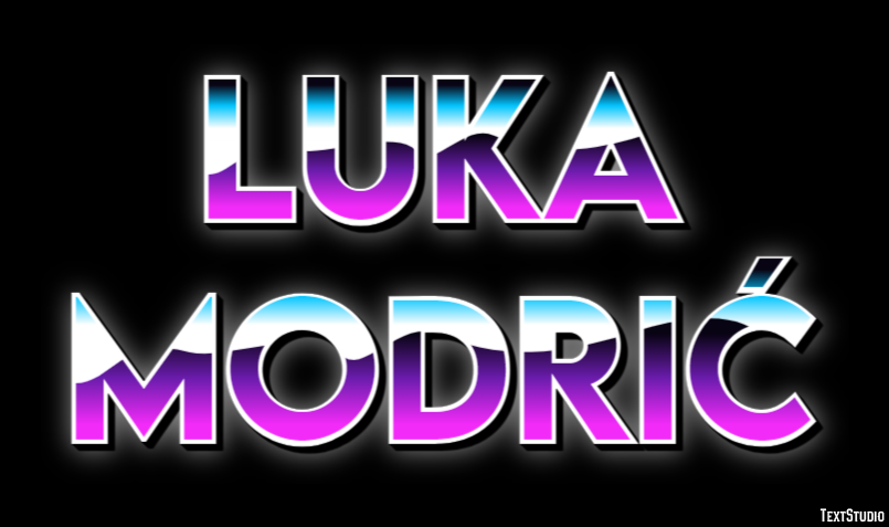 Luka Modrić Effetto testo