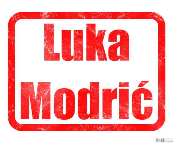 Luka Modrić Effetto testo