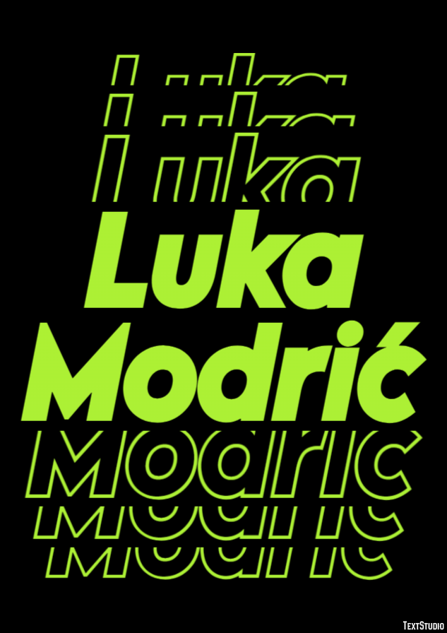 Luka Modrić Effetto testo