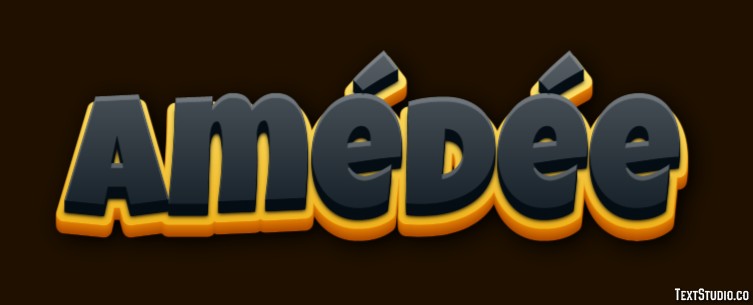 Amédée Text effect