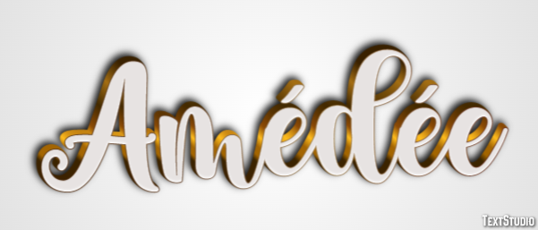 Amédée テキスト効果
