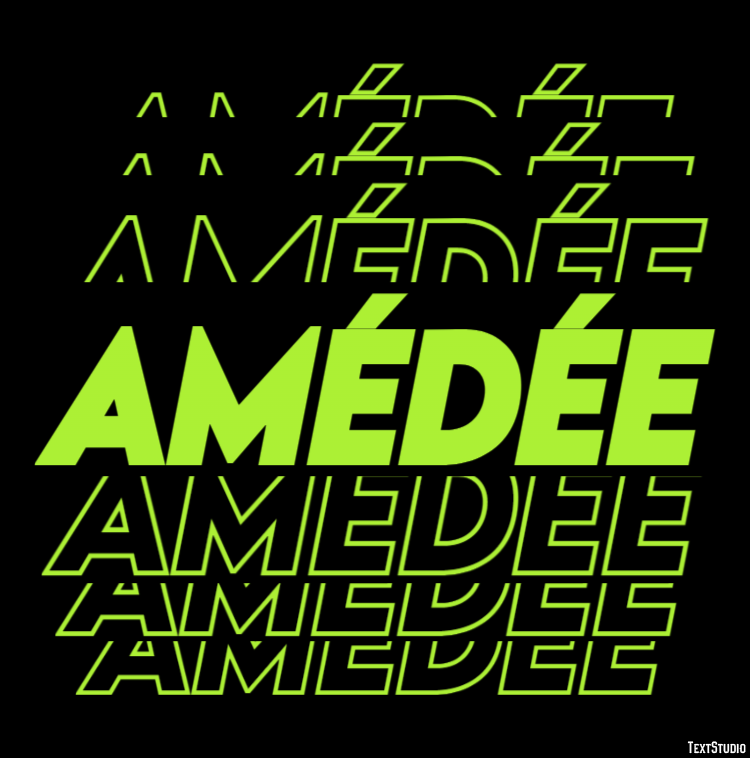 Amédée Text Effect