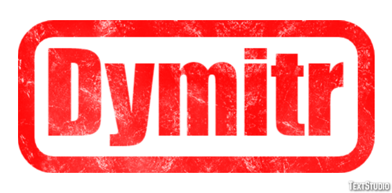 Dymitr Text effect