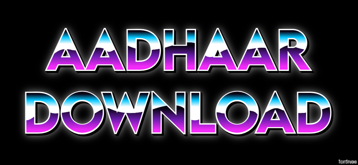 Aadhaar Download Metin Efekti