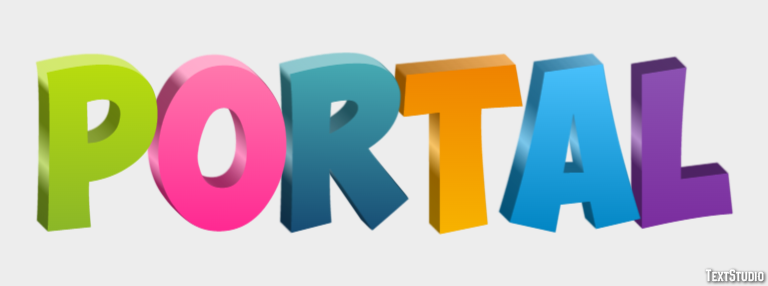 Portal Text Effect