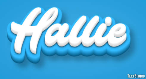 Hallie Texteffekt