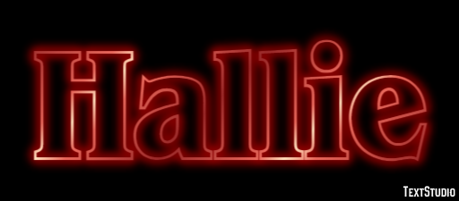 Hallie Texteffekt