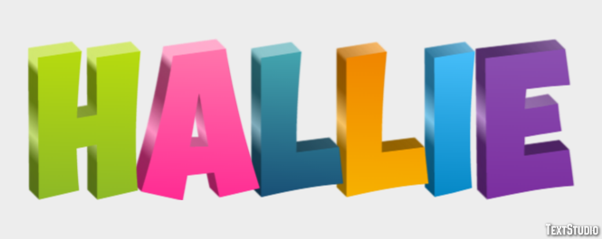 Hallie Text Effect