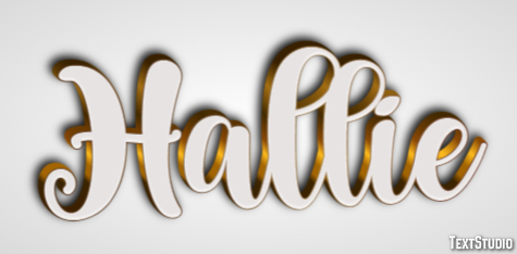 Hallie Text Effect