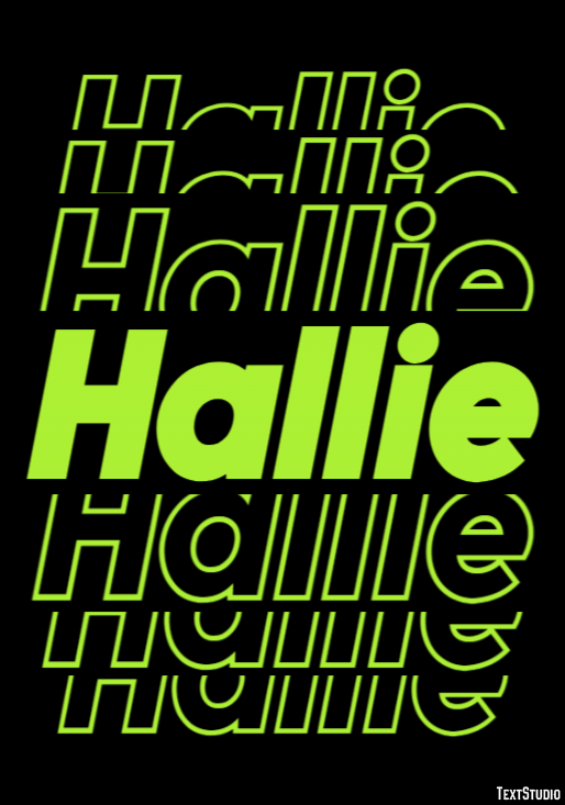 Hallie Text Effect