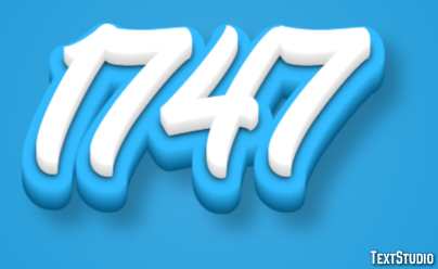 1747 Текстовый эффект