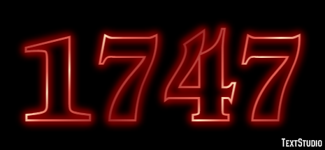 1747 Эффект текста