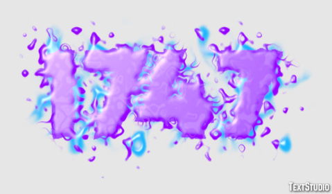1747 Texteffekt