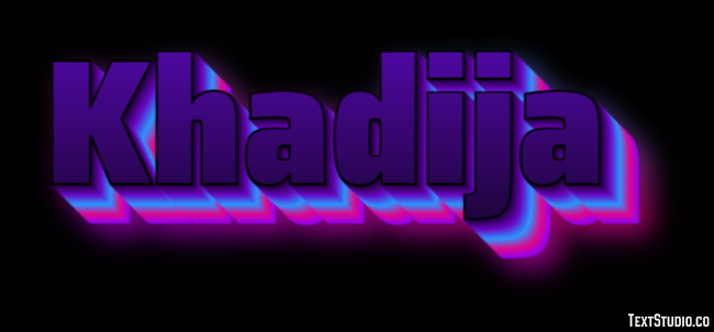 Khadija Effetto testo