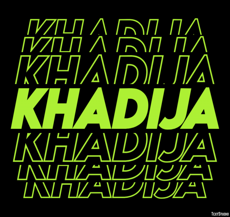 Khadija Effetto testo