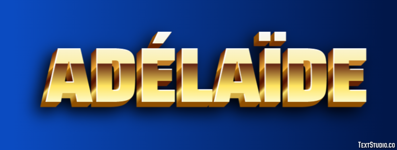 Adélaïde Text effect
