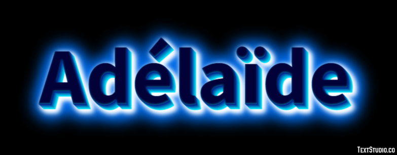 Adélaïde Text effect