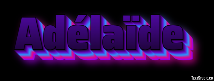 Adélaïde Text effect