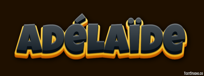 Adélaïde Text effect