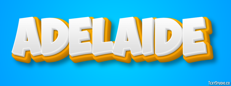 Adélaïde Text effect