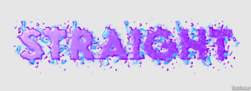 Straight Text Effect