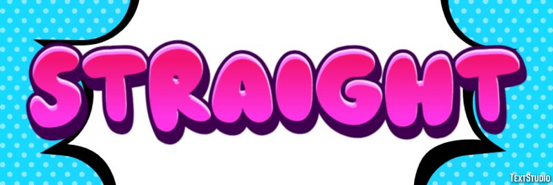 Straight Text Effect