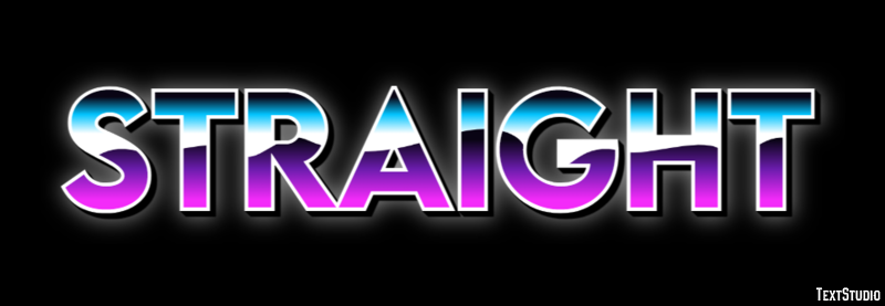 Straight Text Effect