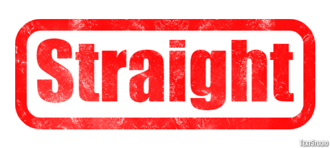 Straight Text Effect