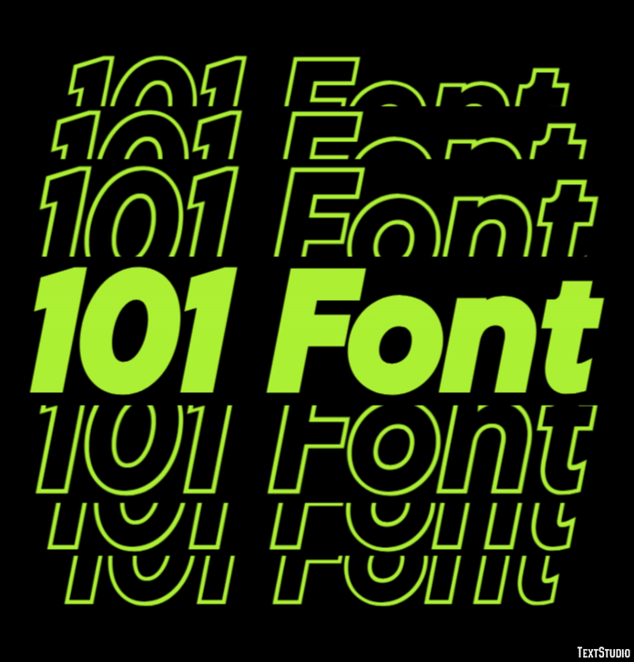 101 Font Metin efekti