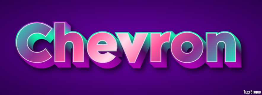 Chevron Efecto de Texto