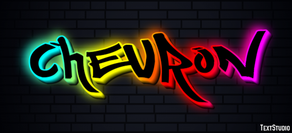 Chevron Efecto de Texto