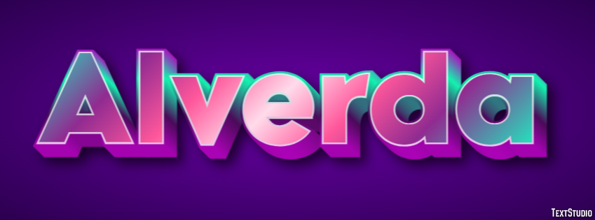 Alverda Text effect
