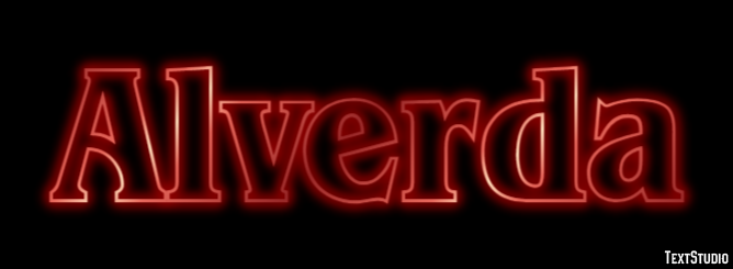 Alverda Text effect