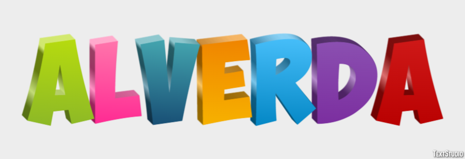 Alverda Text effect
