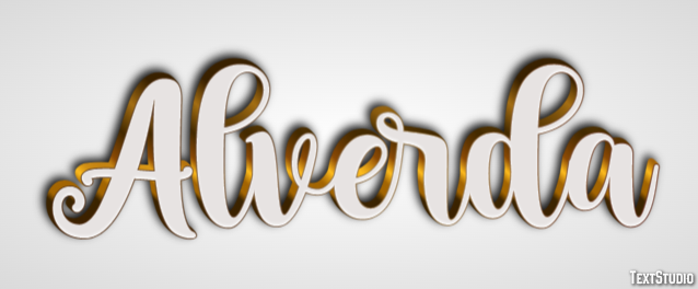 Alverda Text effect